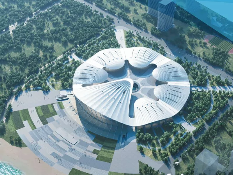 Como ofrece unha sala de exposicións de estruturas de aceiro unha construción rápida e unha experiencia de visita premium?