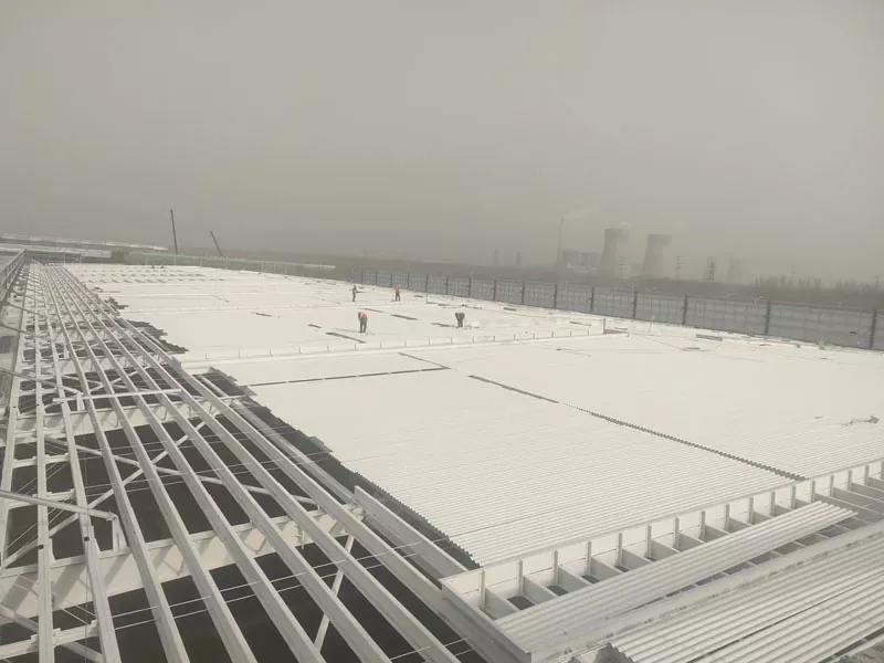 Construción de edificios de aceiro industrial