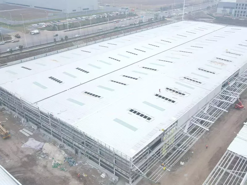 Estrutura de aceiro de gran tamaño de construción de sándwich muro