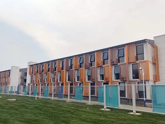 Casa prefabricada de contedores modulares móbiles prefabricadas
