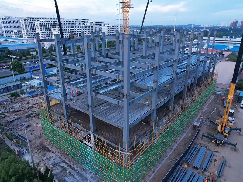 Construída rapidamente a construción do hospital prefabricado